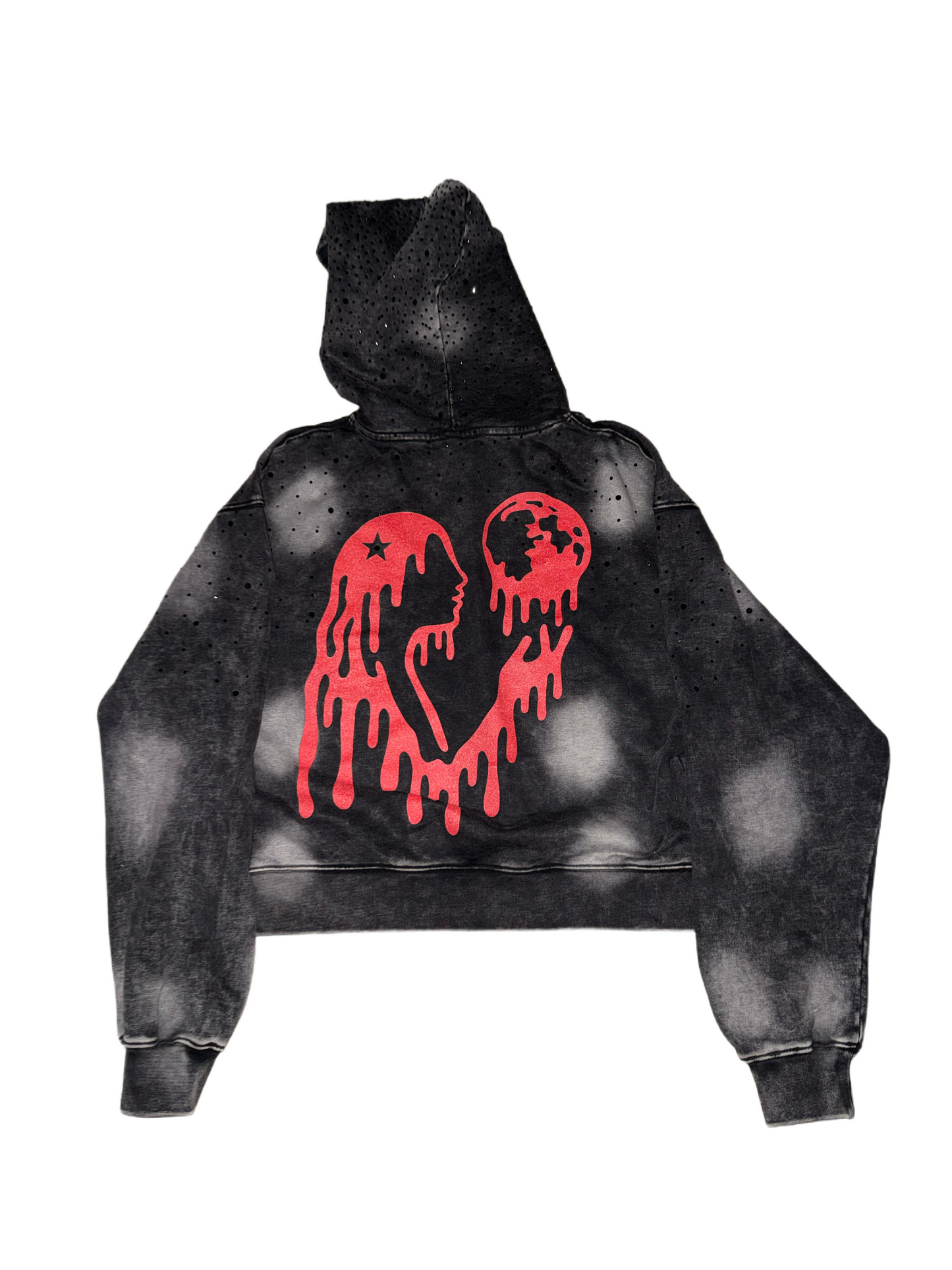 Drowning Thoughts Rhinestone Hoodie